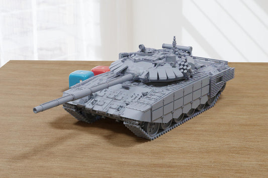 T-72B3 Obr 2016 Soviet Main Battle Tank - 3D Printed Miniature Tabletop Wargaming Combat Vehicle 28mm / 15mm  Scale