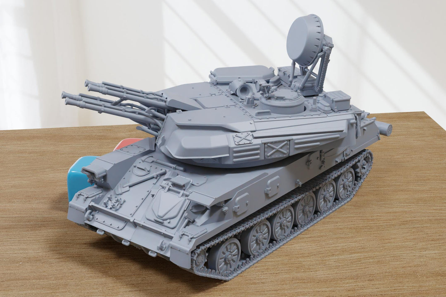 ZSU-23-4M Soviet Anti Aircraft Gun - 3D Printed Miniature Tabletop Wargaming Combat Vehicle 28mm / 15mm  Scale