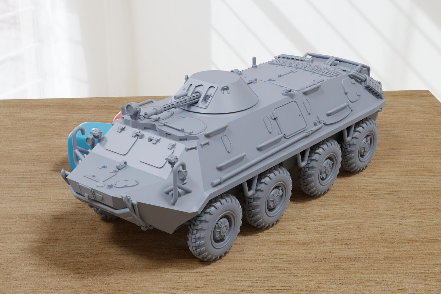 BTR-60PB Soviet APC - 3D Printed Miniature Tabletop Wargaming Combat Vehicle 28mm / 15mm  Scale