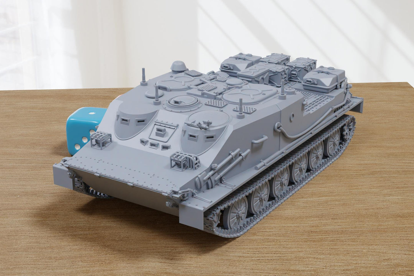 BTR-50PU Soviet APC - 3D Printed Miniature Tabletop Wargaming Combat Vehicle 28mm / 15mm  Scale