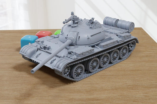 T-54 Soviet Main Tank - 3D Printed Miniature Tabletop Wargaming Combat Vehicle 28mm / 15mm  Scale