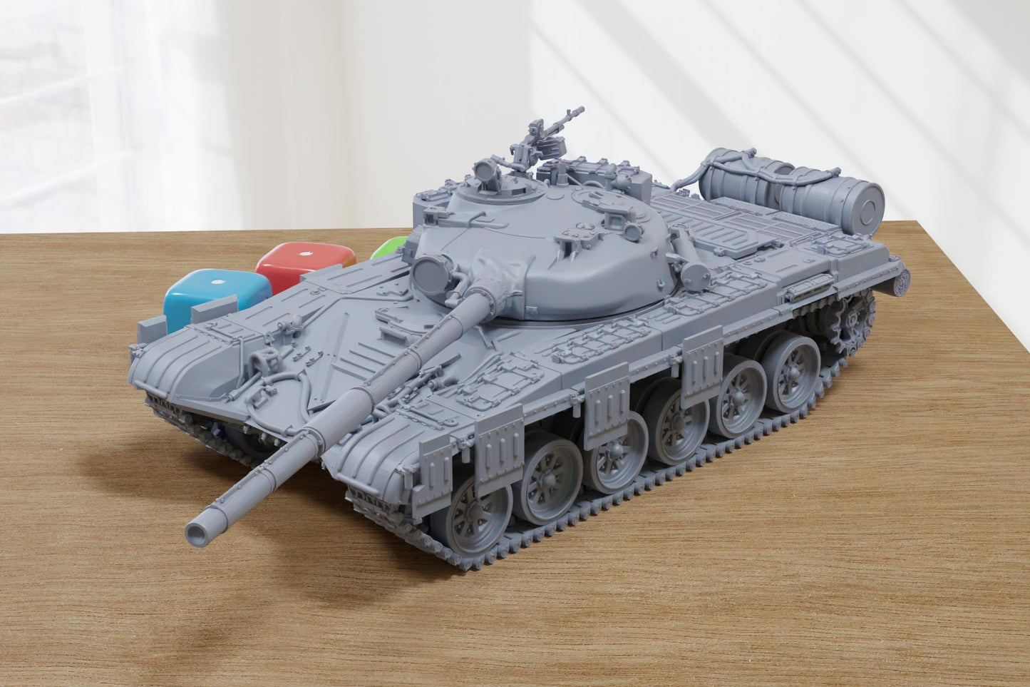 T-72 Ural Soviet Main Battle Tank - 3D Printed Miniature Tabletop Wargaming Combat Vehicle 28mm / 15mm  Scale