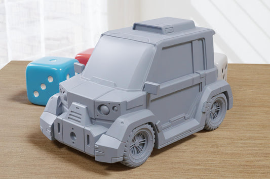 Micro Flux - 3D Printed Car - Cyberpunk / Sci-Fi - Tabletop Miniature Wargaming - 28mm / 32mm Scale Minifigures