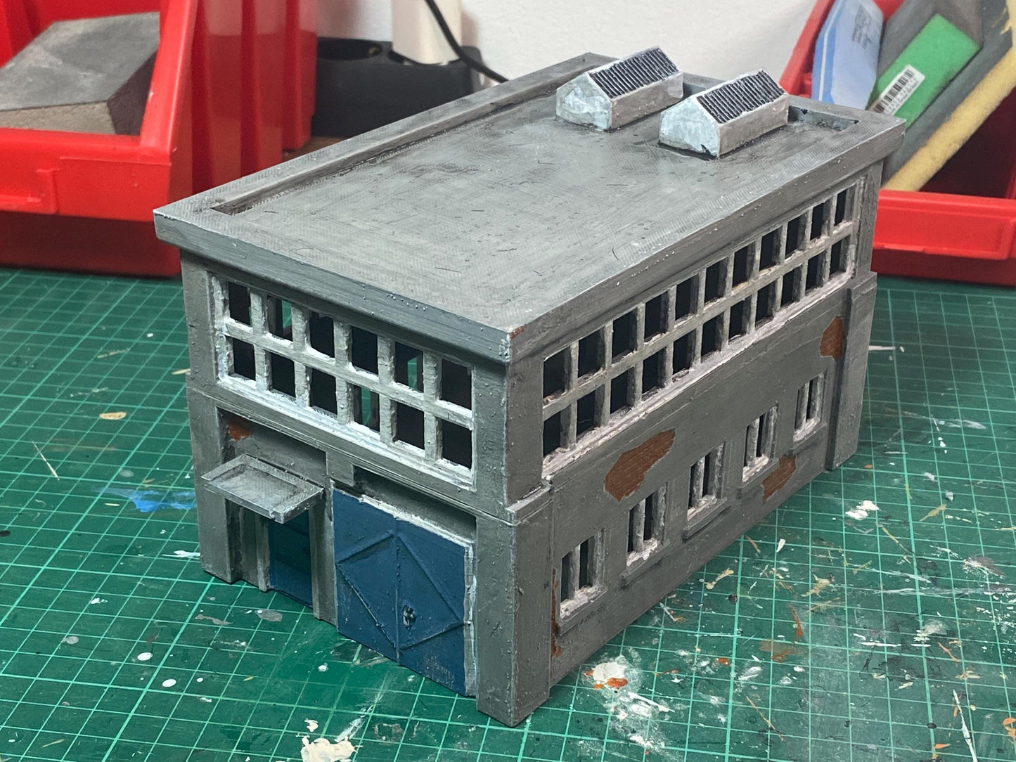 Small Industrial Building - ZONA ALFA / KONTRABAND 3D Printed Tabletop Miniature Wargaming Terrain