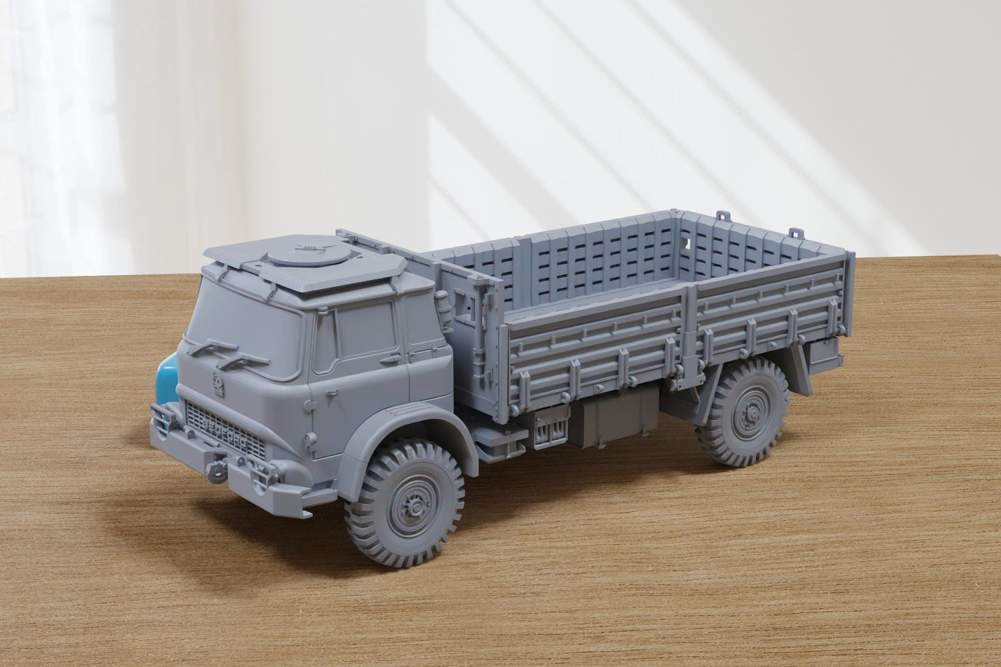 Bedford Mk (Open) - British Army 4 Ton Truck - 3D Printed Miniature Tabletop Wargaming Combat Vehicle 28mm / 15mm  Scale