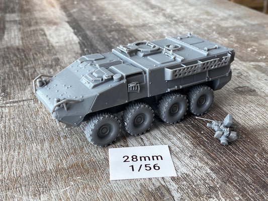 M1126 Stryker CROWS IPV - 3D Printed - 28mm Scale - Miniature Wargaming Vehicle - Tabletop Wargames