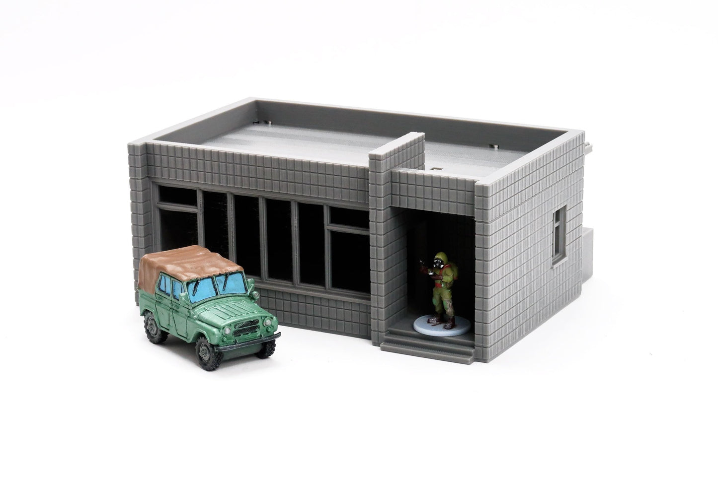 Soviet Small Pump Station Shop - Zona Alfa / Cold War in the East - 3D Printed Miniature Wargaming Terrain 28mm / 20mm / 15mm Scale