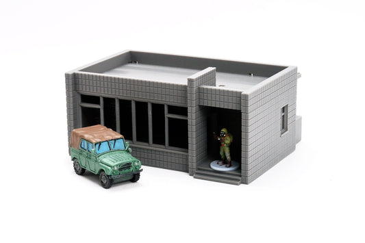 Soviet Small Pump Station Shop - Zona Alfa / Cold War in the East - 3D Printed Miniature Wargaming Terrain 28mm / 20mm / 15mm Scale