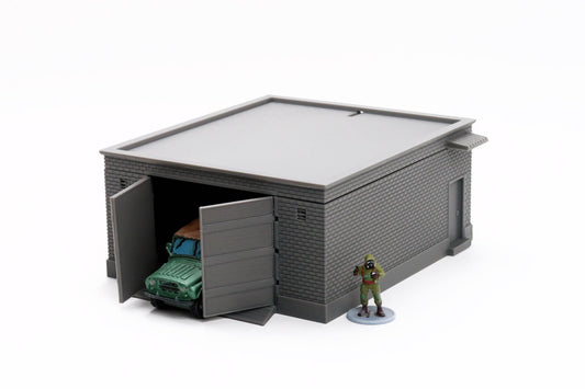 Soviet Workshop Garage- Zona Alfa / Cold War in the East - 3D Printed Miniature Wargaming Terrain 28mm / 20mm / 15mm Scale