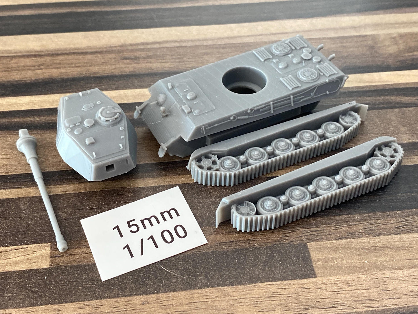 Pz.Kpfw.VI «Tiger II» (Sd.Kfz.182) - 3D Resin Printed 28mm / 20mm / 15mm Miniature Tabletop Wargaming Vehicle