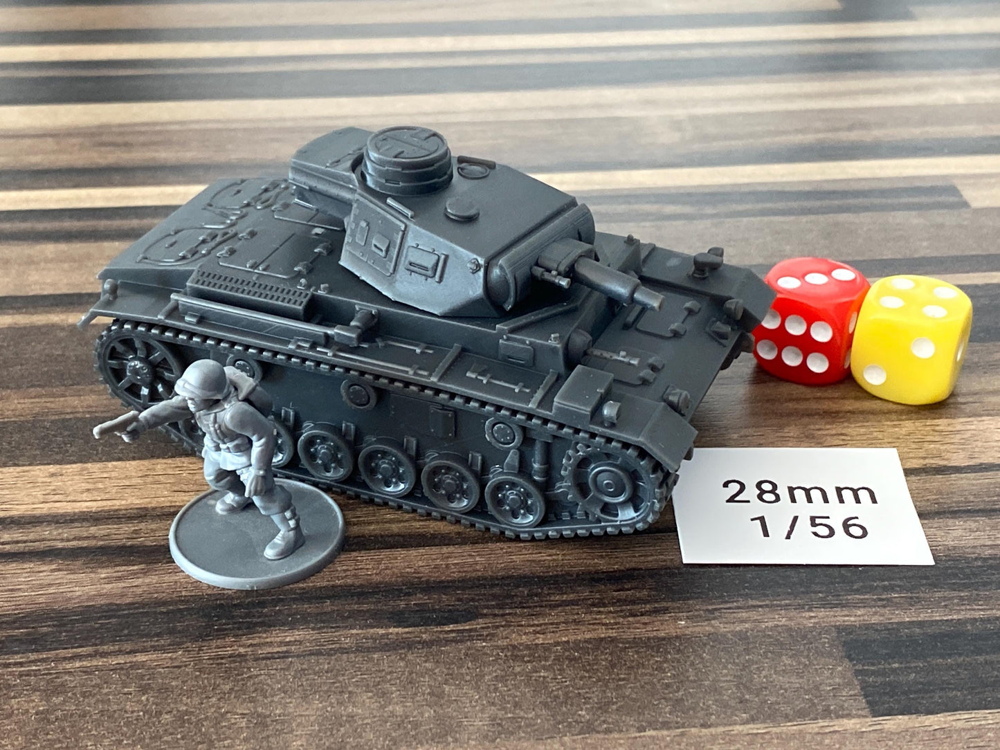 PZ.KPFW III Ausf-N - WW2 German Tank - 3D Resin Printed 28mm / 20mm / 15mm Miniature Tabletop Wargaming Vehicle