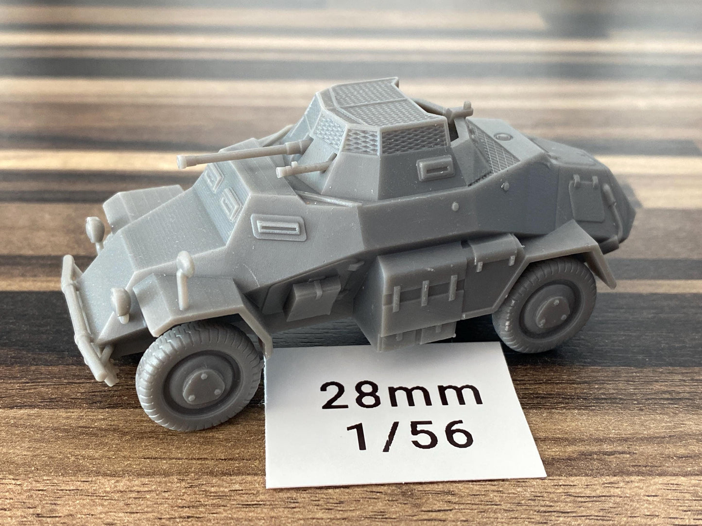 SD KFZ 222 German WW2 Light reconnaissance vehicle  - 3D Resin Printed 28mm / 20mm / 15mm Miniature Tabletop Wargaming Vehicle