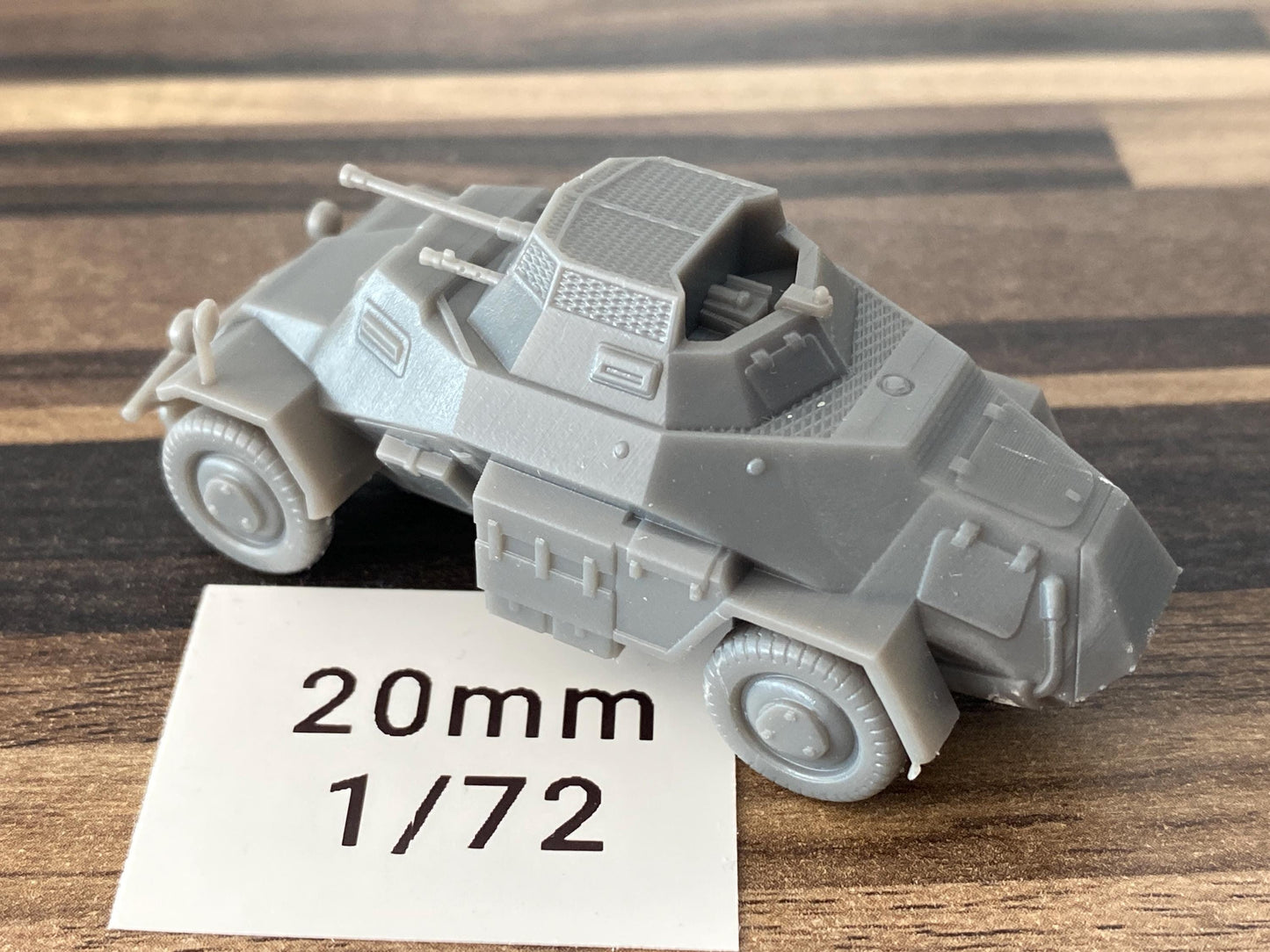 SD KFZ 222 German WW2 Light reconnaissance vehicle  - 3D Resin Printed 28mm / 20mm / 15mm Miniature Tabletop Wargaming Vehicle