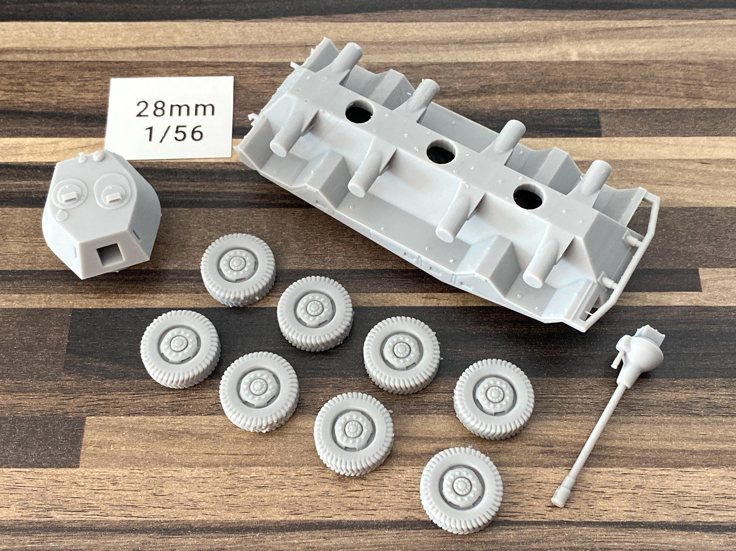 SD.KFZ 234/2 - 50mm Turret WW2 German Armoured Car - 3D Resin Printed 28mm / 20mm / 15mm Miniature Tabletop Wargaming Vehicle
