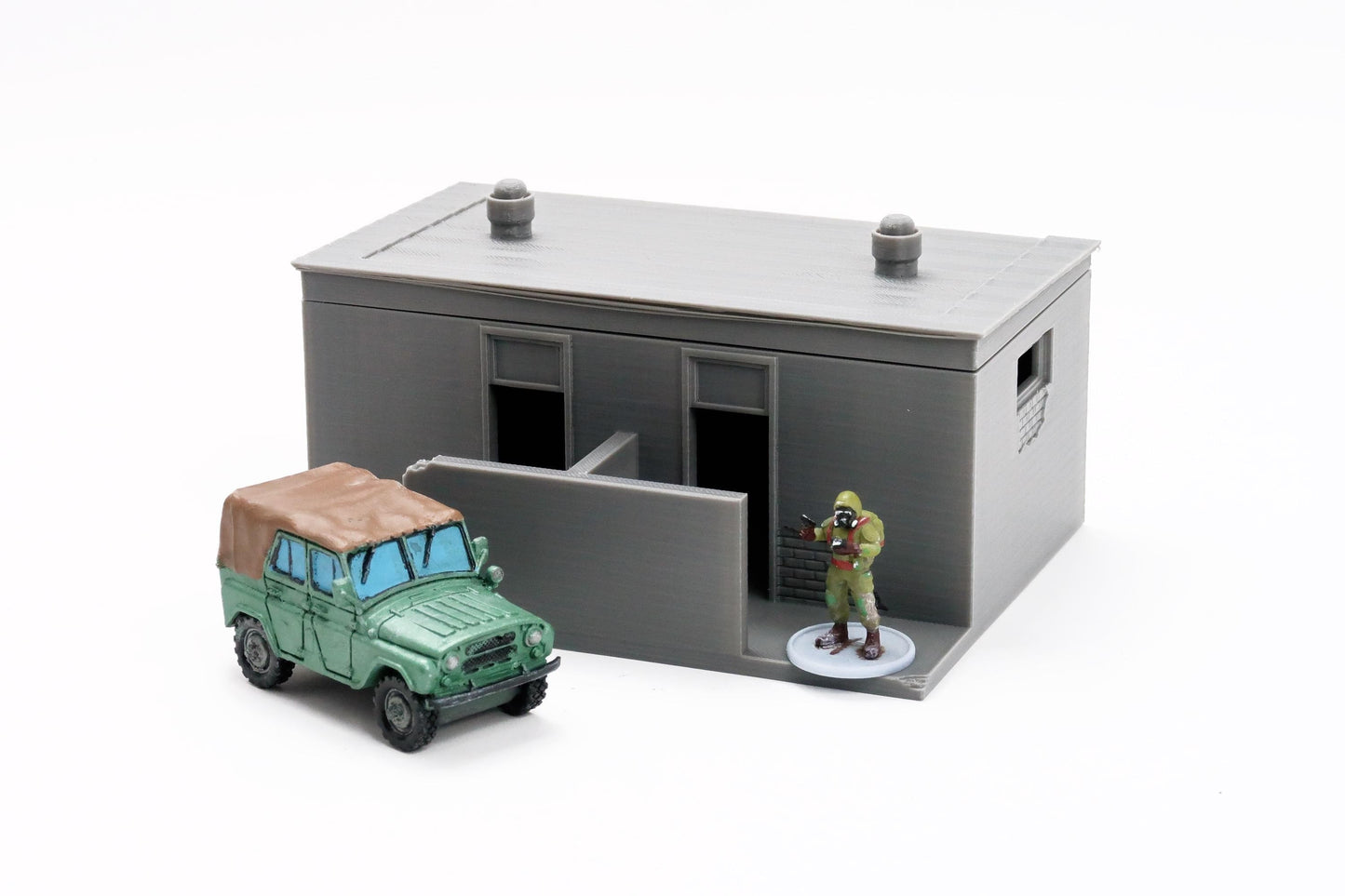 Soviet Public Toilets- Zona Alfa / Cold War in the East - 3D Printed Miniature Wargaming Terrain 28mm / 20mm / 15mm Scale