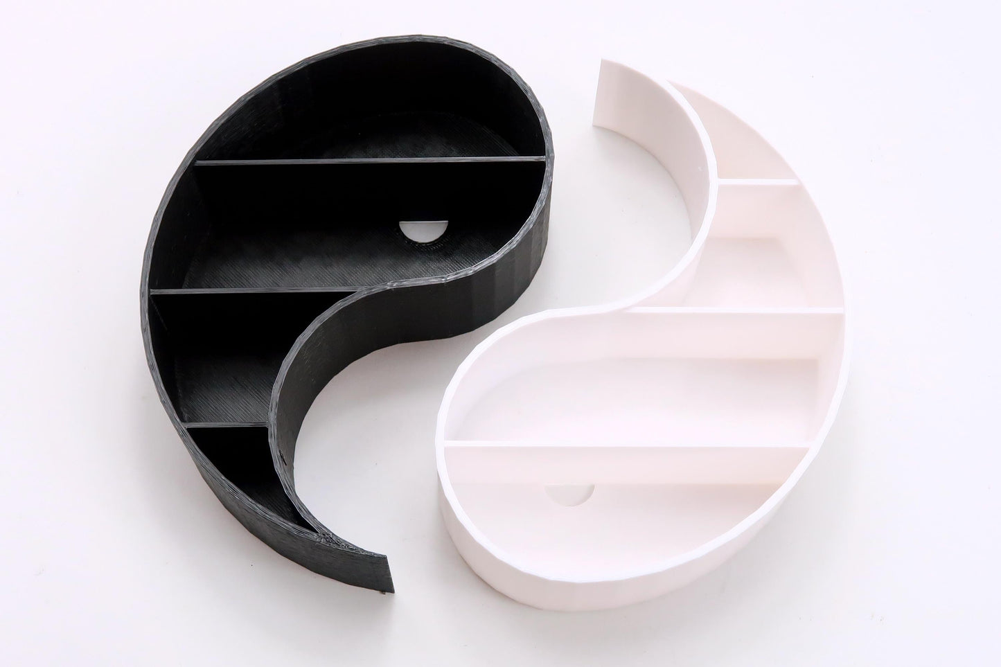 1:6 Scale Yin Yang Shelf – 3D Printed Dollhouse Furniture for Barbie &amp; Play Dolls