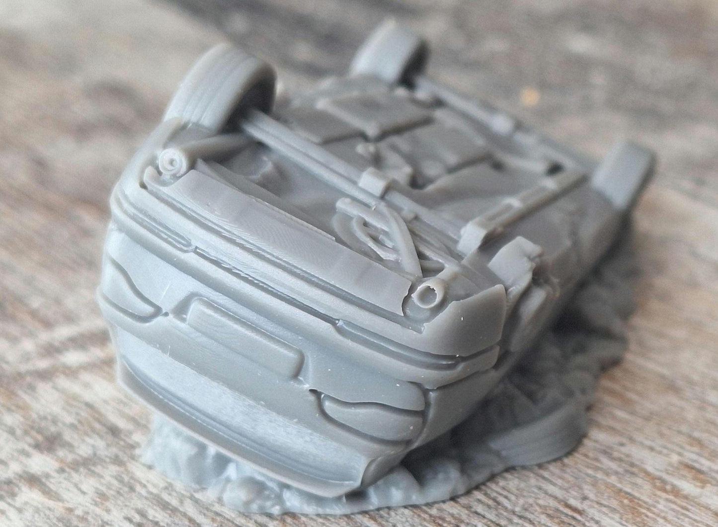 Upside Down SUV - 3D Printed Vehicle for Miniature Tabletop Wargames TTRPG