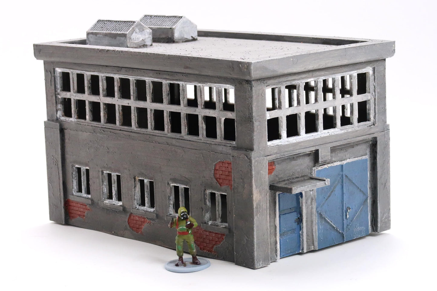Small Industrial Building - ZONA ALFA / KONTRABAND 3D Printed Tabletop Miniature Wargaming Terrain