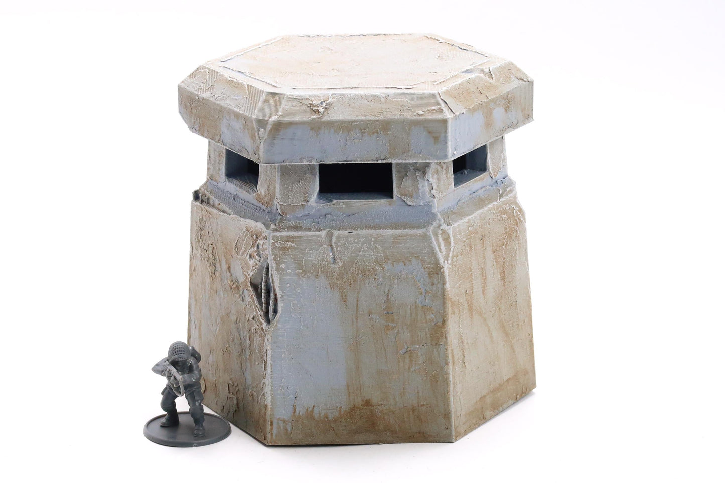 Watch Tower Bunker - Tabletop Wargaming WW2 Terrain | 15mm 20mm 28mm Miniature 3D Printed Model | Bolt Action