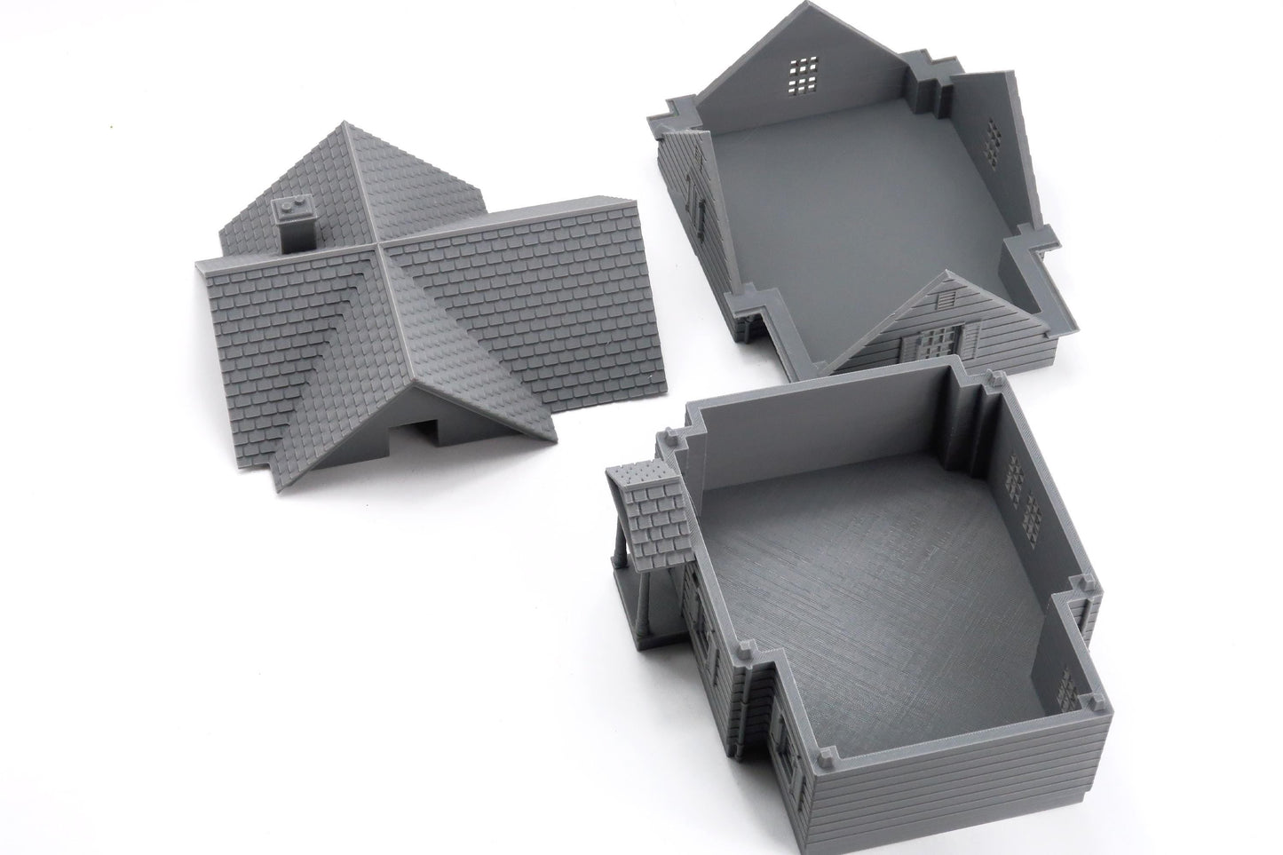 American Suburban House DS-01 - 3D Printed Miniature Wargaming Terrain