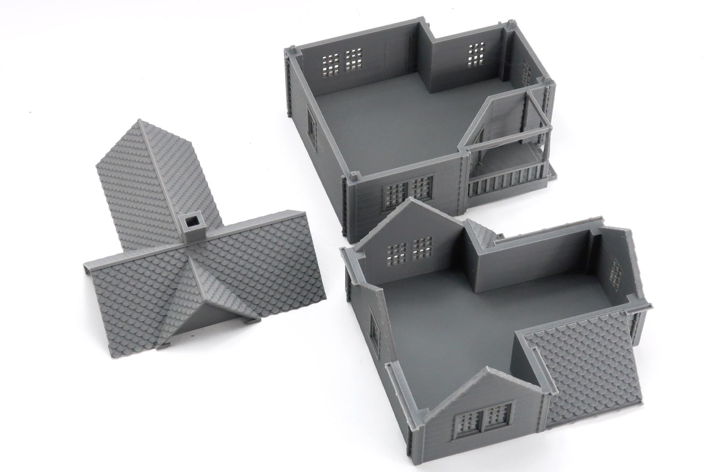 American Suburban House DS-03 - 3D Printed Miniature Wargaming Terrain