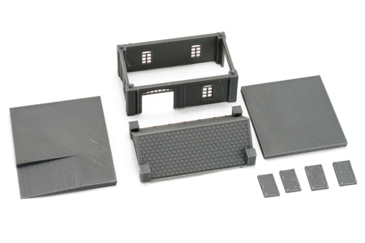 Train Station Warehouse with Loading Platform - 3D Printed Miniature WW2 Wargaming Terrain 28mm / 20mm / 15mm Scale