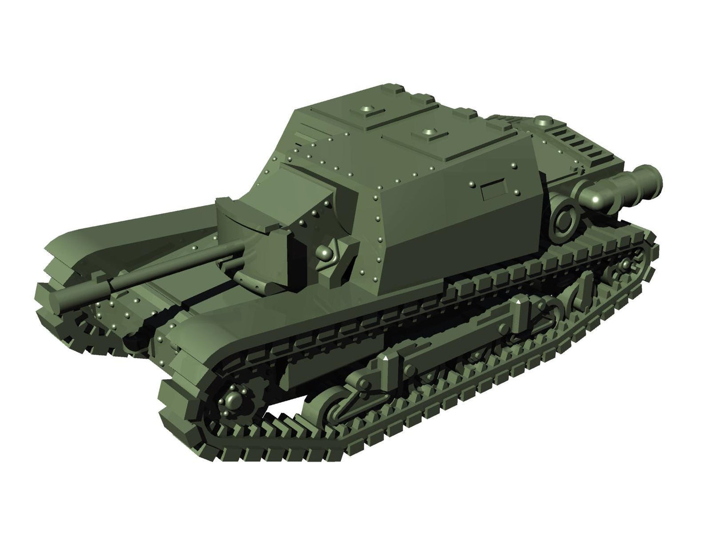 Fiat CV33-35 Breda (Spanish Civil War) Light Tank - 3D Printed Miniature Wargaming Combat Vehicle - 28mm / 20mm / 15mm Scale