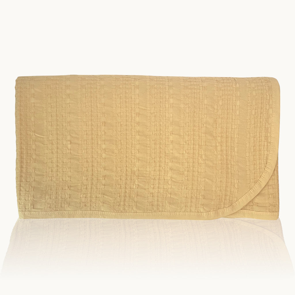 Rúmteppi úr bómullarpiqué með vöfflumynstri