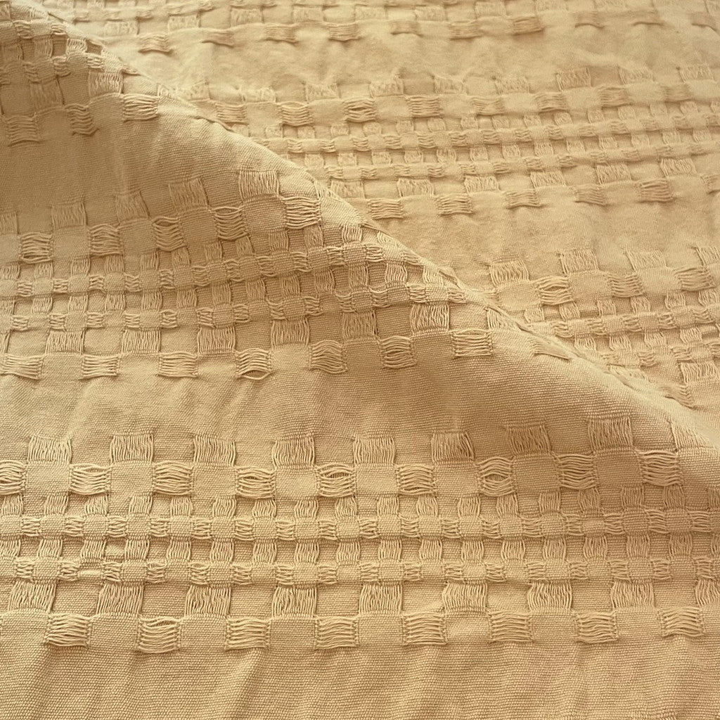 Rúmteppi úr bómullarpiqué með vöfflumynstri