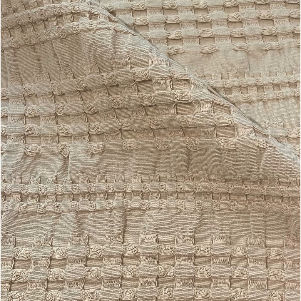 Rúmteppi úr bómullarpiqué með vöfflumynstri