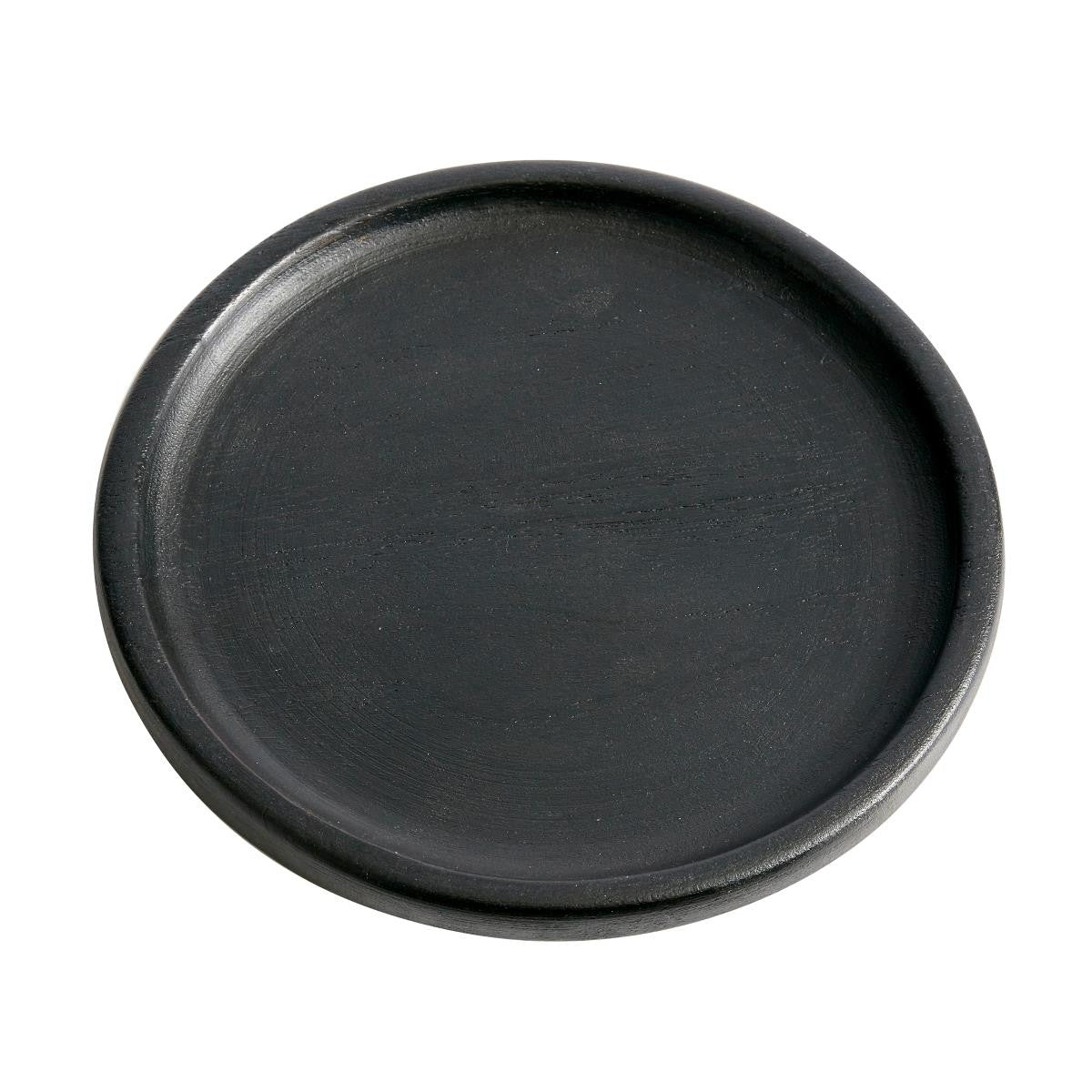 Teakteller schwarz on the side Ø15cm