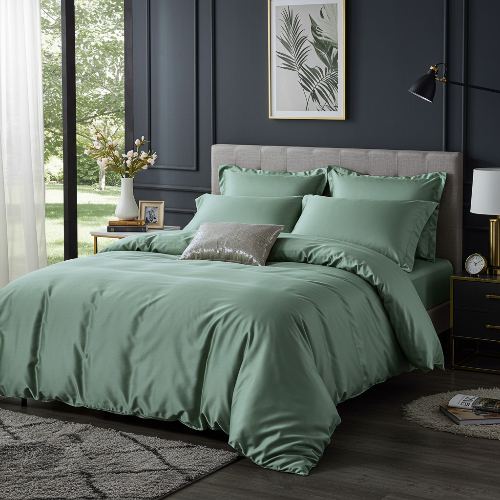 Koddaver úr bómullar-satíni með sjarma