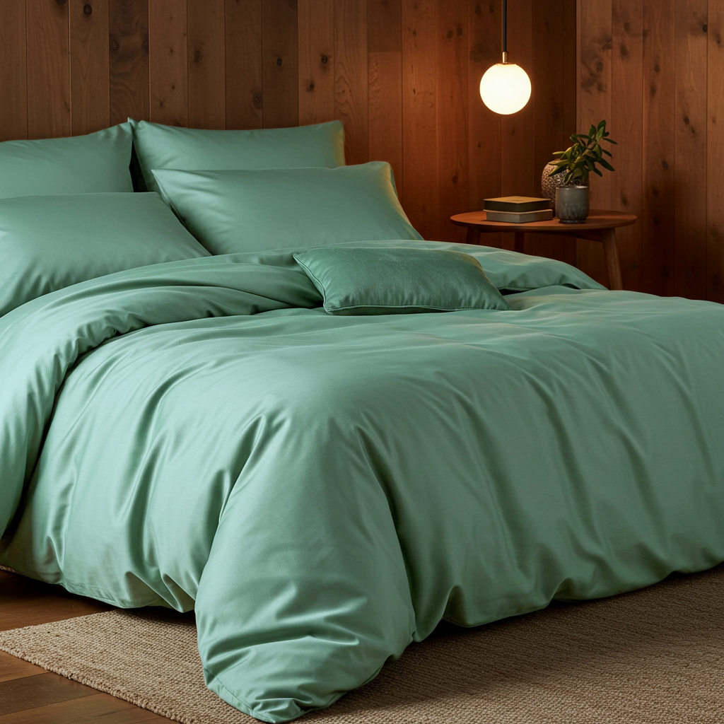 Lúxus rúmföt úr bómullarsatíni