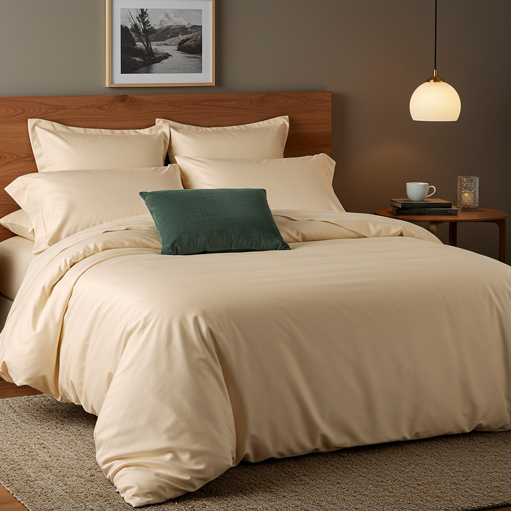 Lúxus koddaver úr bómullarsatíni