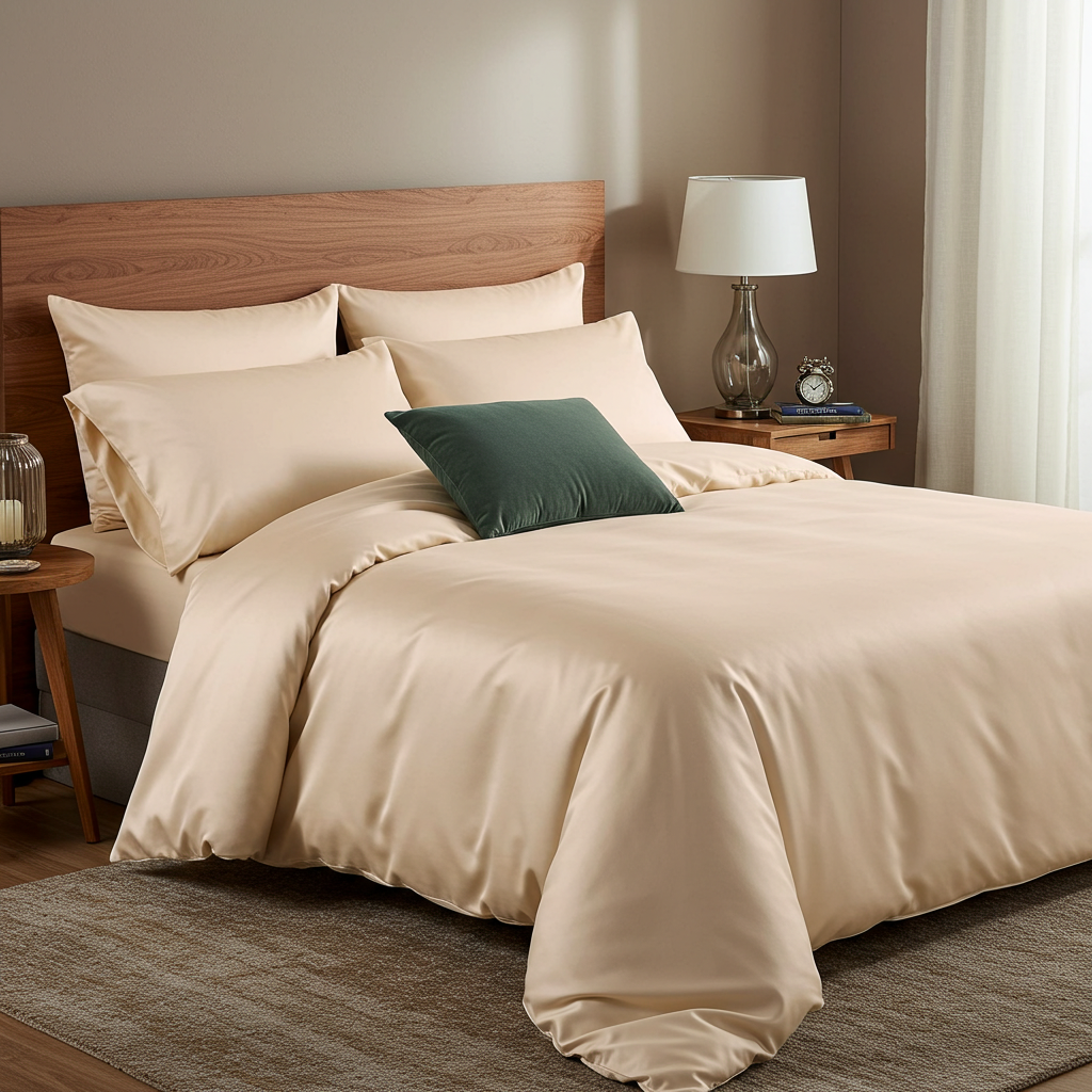 Lúxus sængurver úr bómullarsatíni