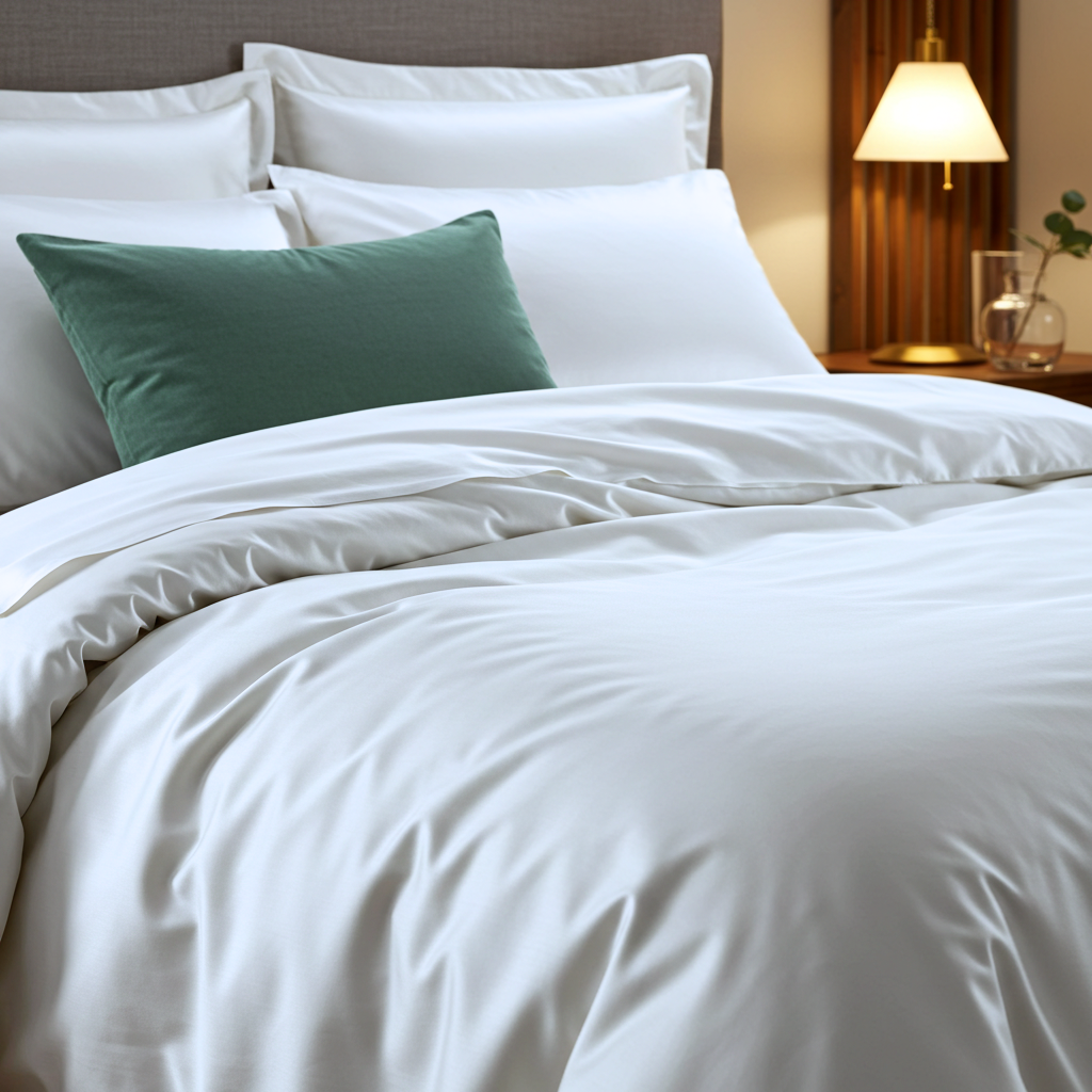 Lúxus koddaver úr bómullarsatíni