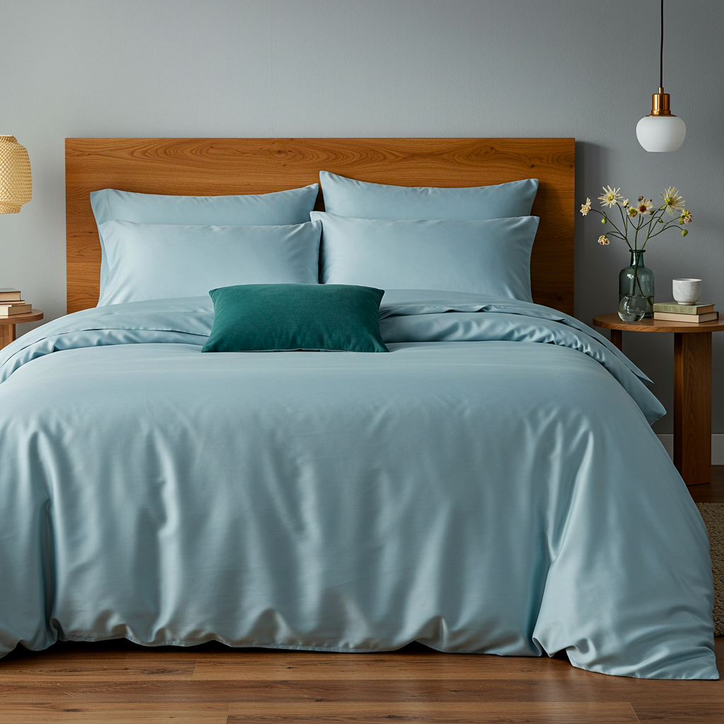 Lúxus koddaver úr bómullarsatíni