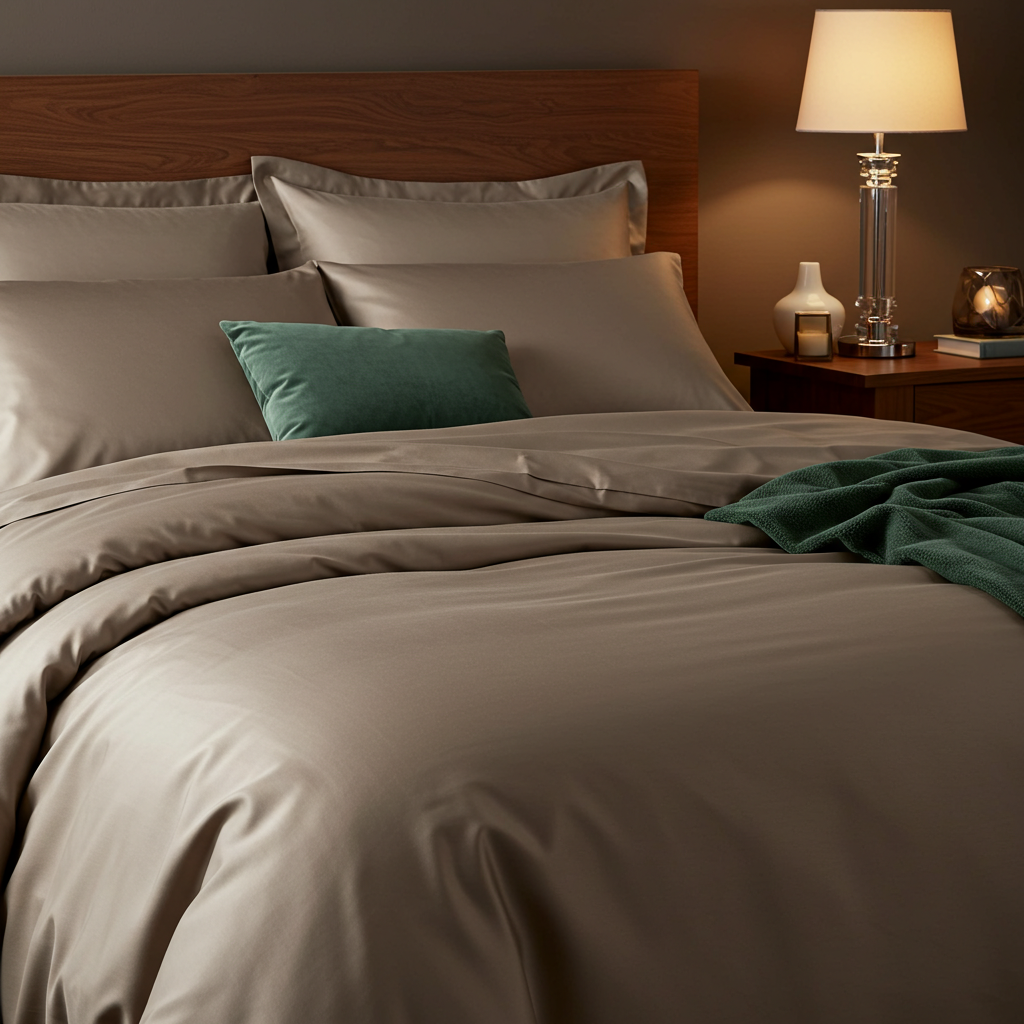 Lúxus koddaver úr bómullarsatíni