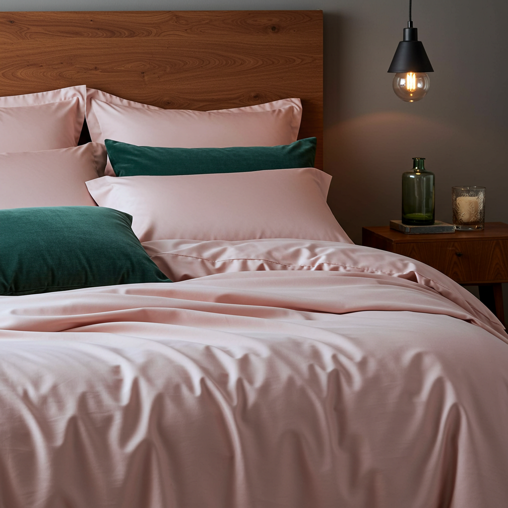 Lúxus sængurver úr bómullarsatíni