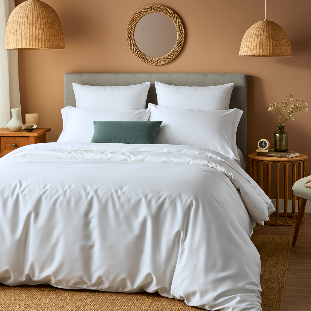 Lúxus koddaver úr bómullarsatíni