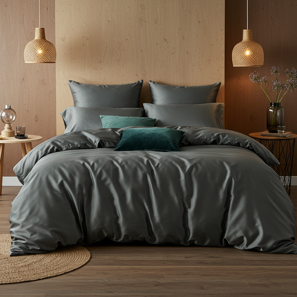 Lúxus sængurver úr bómullarsatíni