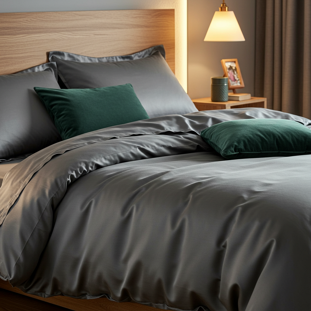 Lúxus rúmföt úr bómullarsatíni