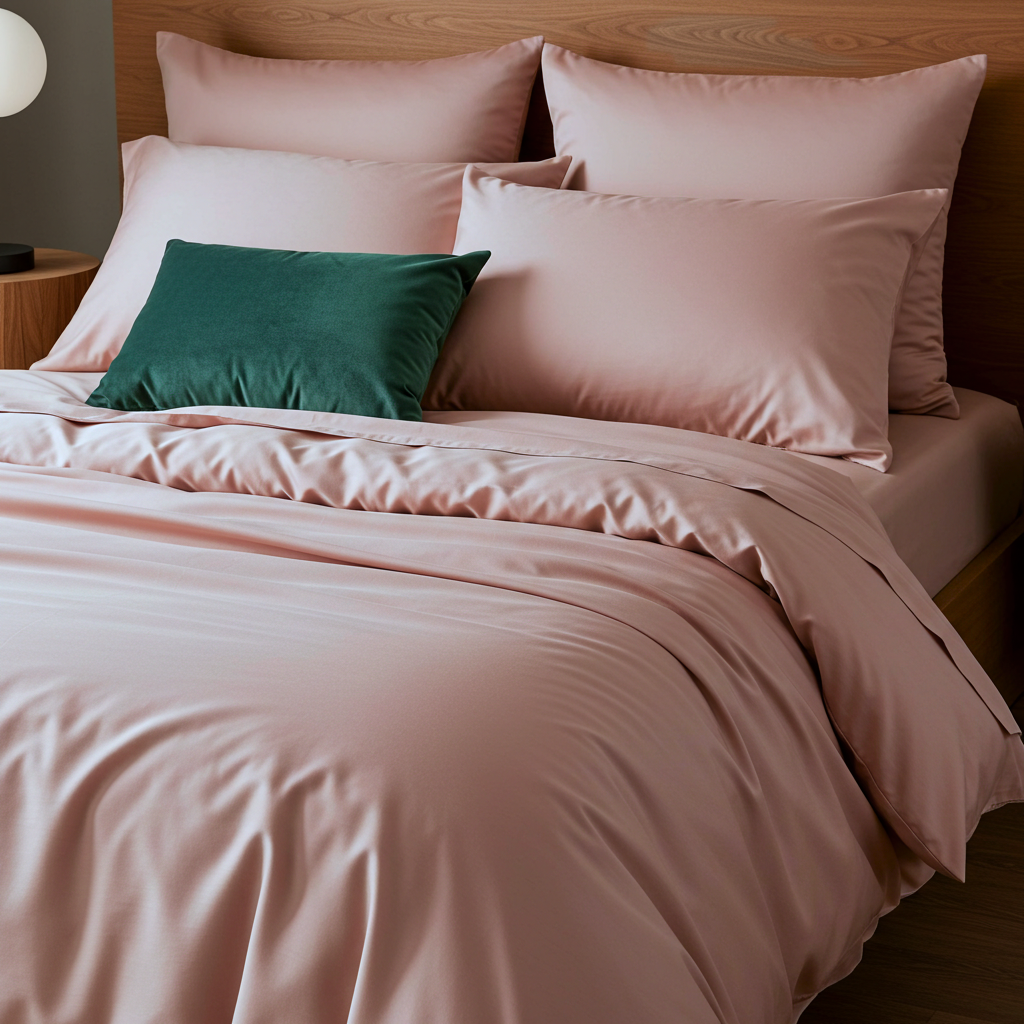 Lúxus koddaver úr bómullarsatíni