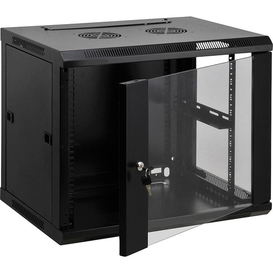 B-Ware Intellinet 712088 19" Netzwerkschrank Verteilerschrank 12 He Schwarz Ral 9005