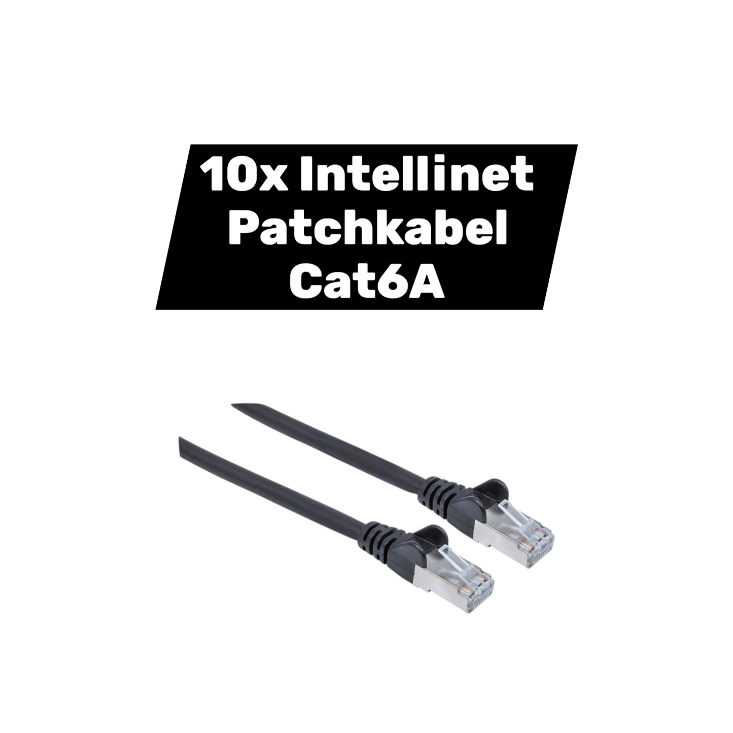 B-grade Intellinet patch cable network cable Cat6 A Cu S/FTP LSOH 5.00m 10 pieces