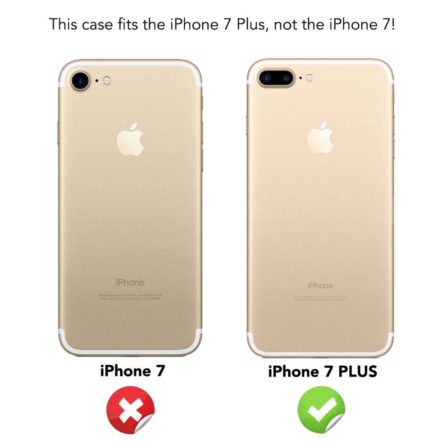 Apple iPhone 7 Plus Rundum Handy Hülle mit Displayschutz von NALIA, 360° Case