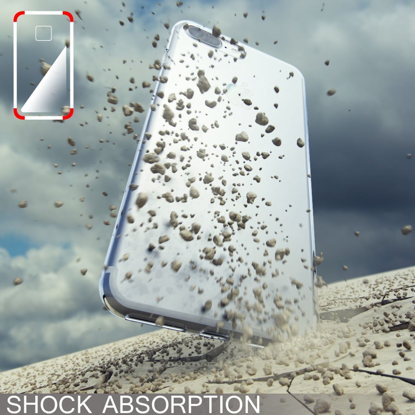 iPhone 8 Plus / 7 Plus Case, Phone Case by NALIA, Silicone Case Cover Bumper