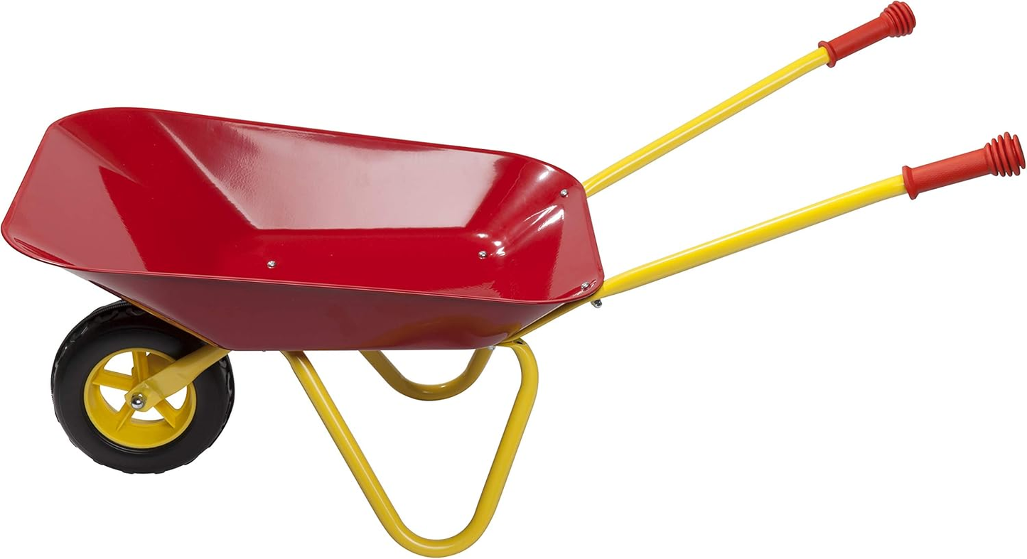 Izzy barnahjólbörur í B-flokki, garðhjólbörur, fyrir börn 2 ára og eldri, úr gúmmíi, 3 stykki