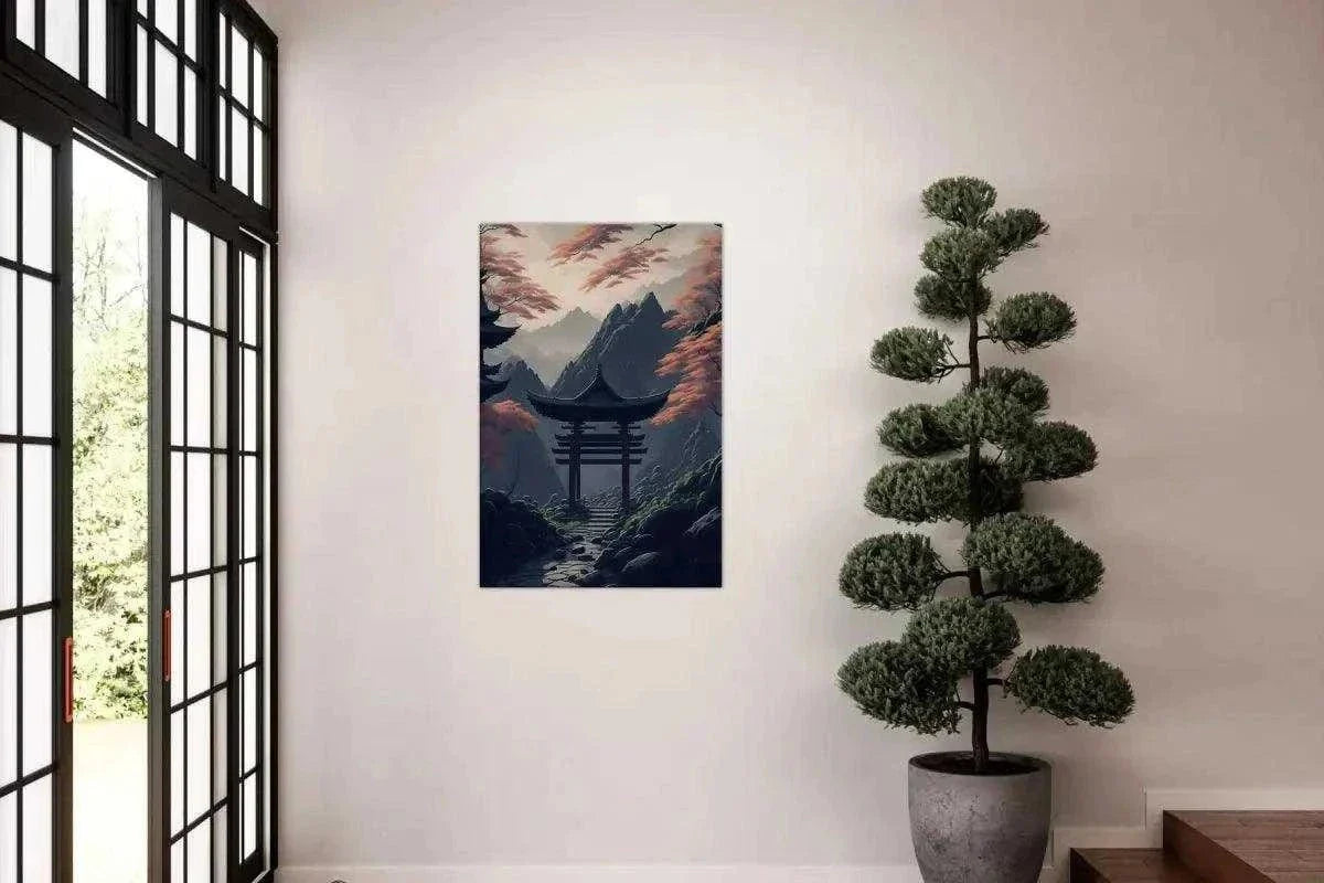 Japanischer Shrine - Leinwandbild Japanisch