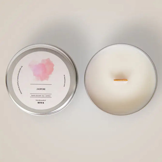 Jasmine Soy Candle in Recycled Aluminum Tin (100gr)